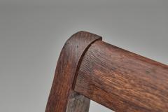 Ren Gabriel Set of Three Model 103 Oak Side Chairs by Ren Gabriel France 1940s - 4785195