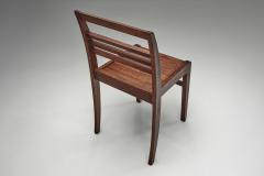 Ren Gabriel Set of Three Model 103 Oak Side Chairs by Ren Gabriel France 1940s - 4785199