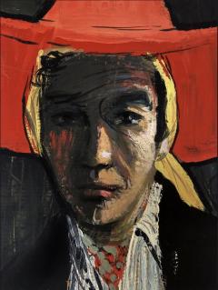 Ren Gruau Figure in a Wide brimmed Red Hat - 2027940