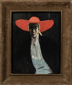 Ren Gruau Figure in a Wide brimmed Red Hat - 2027942