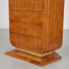 Ren Herbst BURLED ELM ART DECO PERIOD SECRETARY CABINET ATTRIBUTED TO RENE HERBST - 3474755