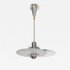 Ren Herbst Sculptural Bauhaus Style Mid Century Modernist Chandelier by Rene Herbst - 1462937