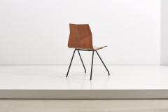 Ren Jean Caillette Set of 6 Plywood Dining Chairs by Ren Jean Caillette for Steiner France 1958 - 1504665