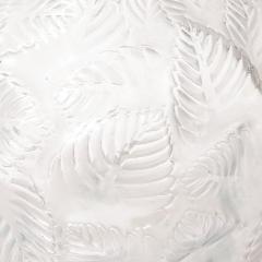 Ren Lalique Lalique Co Art Deco Molded Frosted Glass Vase Ormeaux signed Lalique - 4231156