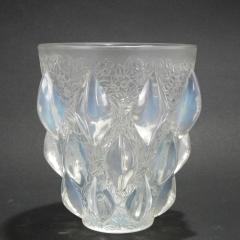 Ren Lalique Lalique Co Art Deco Rene Lalique Opalescent Glass Rampillion Vase - 2005238