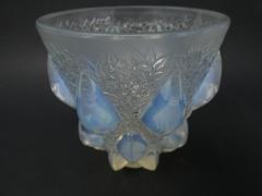 Ren Lalique Lalique Co Art Deco Rene Lalique Opalescent Glass Rampillion Vase - 2005241