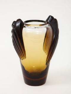 Ren Lalique Lalique Co Art Deco style smoked glass Marrakech vase by Lalique - 1669144