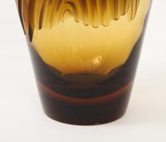 Ren Lalique Lalique Co Art Deco style smoked glass Marrakech vase by Lalique - 1669149