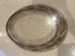 Ren Lalique Lalique Co BEAUTIFUL ART DECO PHEASANT PATTERN RENE LALIQUE GLASS PLATTER - 3995079