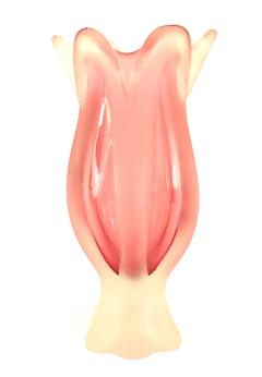 Ren Lalique Lalique Co French Art Moderne Lalique Style Pink Glass Vase - 4197036