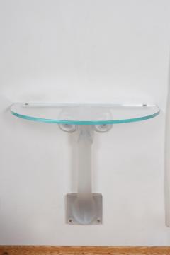 Ren Lalique Lalique Co Lalique Glass Consoles or Side Tables or Night Tables - 1465517