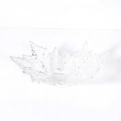 Ren Lalique Lalique Co Mid Century Modernist Crystal Champs lys es Centerpiece Bowl signed Lalique - 4719747