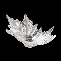 Ren Lalique Lalique Co Mid Century Modernist Crystal Champs lys es Centerpiece Bowl signed Lalique - 4719749