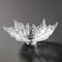 Ren Lalique Lalique Co Mid Century Modernist Crystal Champs lys es Centerpiece Bowl signed Lalique - 4719750