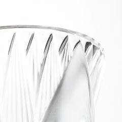 Ren Lalique Lalique Co Mid Century Modernist Frosted Crystal Thebes Vase signed Lalique - 4623049