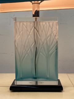 Ren Lalique Lalique Co POST MODERN ART DECO REVIVAL CAST FOREST GLASS LAMPS IN THE MANNER OF LALIQUE - 3301210