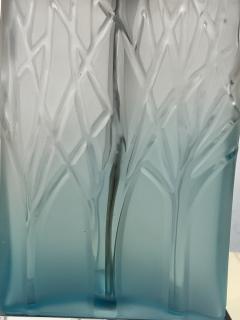 Ren Lalique Lalique Co POST MODERN ART DECO REVIVAL CAST FOREST GLASS LAMPS IN THE MANNER OF LALIQUE - 3301212