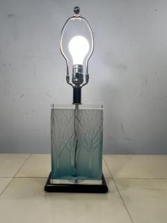 Ren Lalique Lalique Co POST MODERN ART DECO REVIVAL CAST FOREST GLASS LAMPS IN THE MANNER OF LALIQUE - 3301216