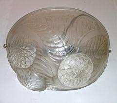 Ren Lalique Lalique Co Pair of Lalique Dahlias Art Deco Wall Sconces - 1446818