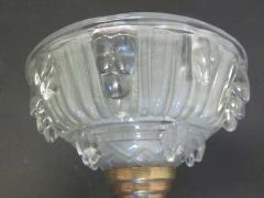 Ren Lalique Lalique Co Pair of Large French Mid Century Modern Torch Sconces Attributed to Ren Lalique - 1844236
