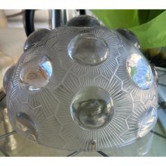 Ren Lalique Lalique Co Rare Antique Rene Lalique Soleil French Art Glass Flush Mount Chandelier - 4150566