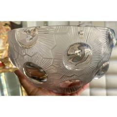 Ren Lalique Lalique Co Rare Antique Rene Lalique Soleil French Art Glass Flush Mount Chandelier - 4150588
