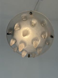 Ren Lalique Lalique Co Ren Lalique French Art Deco moulded glass pendant chandelier circa 1925 1935 - 4594428