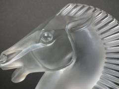 Ren Lalique Lalique Co Ren Lalique Glass Longchamp B Horse Head Mascot - 1853519