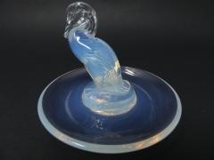 Ren Lalique Lalique Co Ren Lalique Opalescent Glass Canard Duck Cendrier Rond Ashtray - 2006020