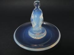 Ren Lalique Lalique Co Ren Lalique Opalescent Glass Canard Duck Cendrier Rond Ashtray - 2006023