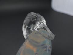 Ren Lalique Lalique Co Ren Lalique Opalescent Glass Canard Duck Cendrier Rond Ashtray - 2006029