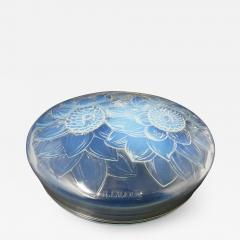 Ren Lalique Lalique Co Ren Lalique Opalescent Glass Trois Dahlias Box - 1849921