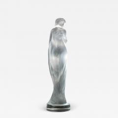 Ren Lalique Lalique Co Rene Lalique Frosted Glass Moyenne Voilee Statuette - 1853953