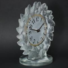 Ren Lalique Lalique Co Rene Lalique Frosted Glass Roitelets Clock - 1990368