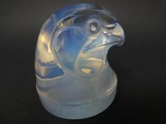 Ren Lalique Lalique Co Rene Lalique Glass Opalescent Tete depervier Falcon Mascot - 1763438