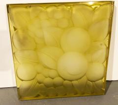 Ren Lalique Lalique Co Rene Lalique Glass Panel Fruits  - 1571194