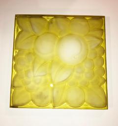 Ren Lalique Lalique Co Rene Lalique Glass Panel Fruits  - 1571195