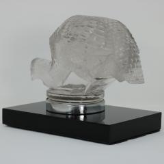 Ren Lalique Lalique Co Rene Lalique Glass Pintade Guinea Fowl Car Mascot - 1910781