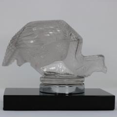 Ren Lalique Lalique Co Rene Lalique Glass Pintade Guinea Fowl Car Mascot - 1910785