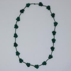 Ren Lalique Lalique Co Rene Lalique Green Glass Feuilles De Lierre Necklace - 2065804