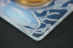 Ren Lalique Lalique Co Rene Lalique Opalescent Glass Inseparables Clock - 1899117