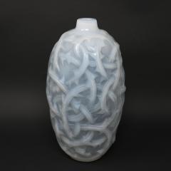 Ren Lalique Lalique Co Rene Lalique Opalescent Glass Ronces Vase - 3924047