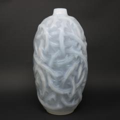 Ren Lalique Lalique Co Rene Lalique Opalescent Glass Ronces Vase - 3924048