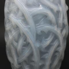 Ren Lalique Lalique Co Rene Lalique Opalescent Glass Ronces Vase - 3924051