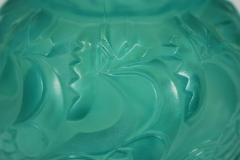 Ren Lalique Lalique Co Rene Lalique Opalescent Mint Coloured Glass Le Mans Vase - 2039044