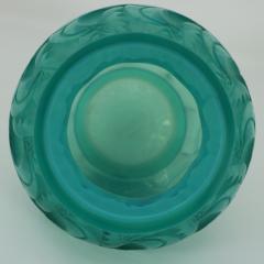 Ren Lalique Lalique Co Rene Lalique Opalescent Mint Coloured Glass Le Mans Vase - 2039047