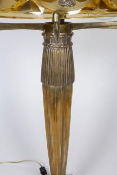 Ren Lalique Lalique Co Table Lamp with a Rene Lalique Rinceaux Shade - 2402458
