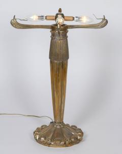 Ren Lalique Lalique Co Table Lamp with a Rene Lalique Rinceaux Shade - 2402461