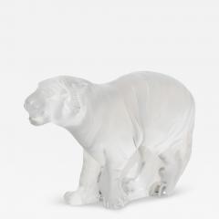 Ren Lalique Lalique Co Tigre By Lalique Frosted Bengal Tiger Signed Lalique France - 4311321
