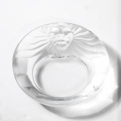 Ren Lalique Lalique Co Vintage Lalique Tete De Lion Glass Dish - 4623089